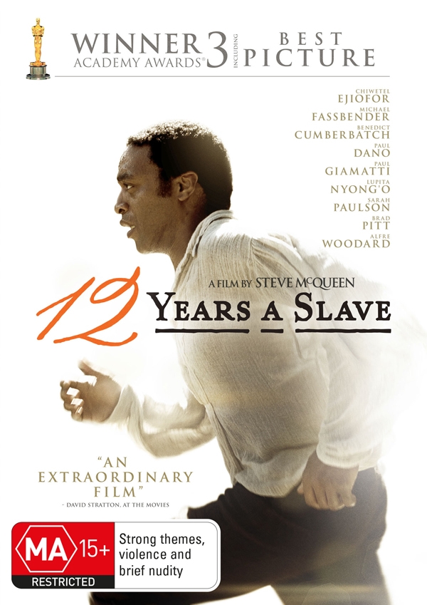 dvd 12 years a slave 3 oscars