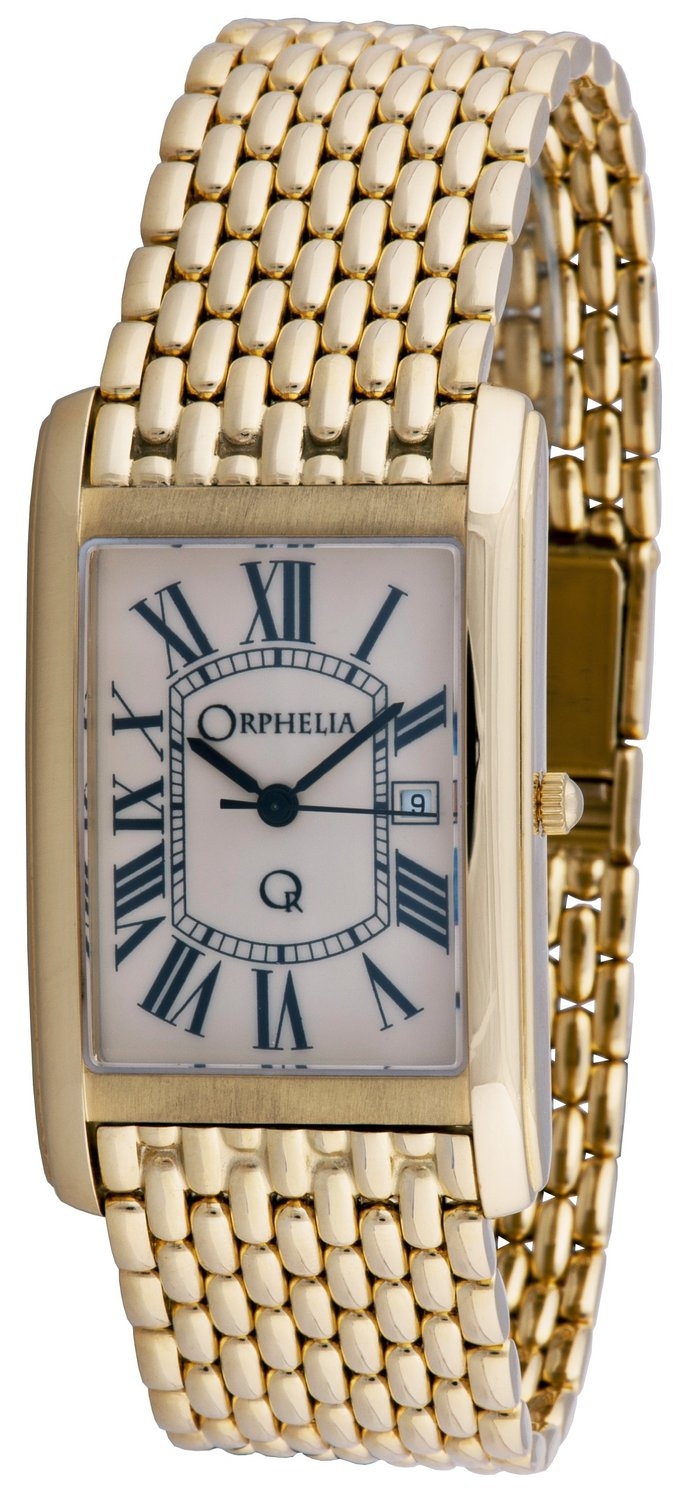 Orphelia - Mon-7060 - Montre Homme - Or 18 Carats Quartz Analogique - Cadran Beige - Bracelet Or Jaune 18 Carats