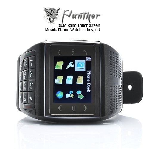 Photo 4 — High-Tech Place Panther 3 - Montre téléphone portable écran tactile + clavier