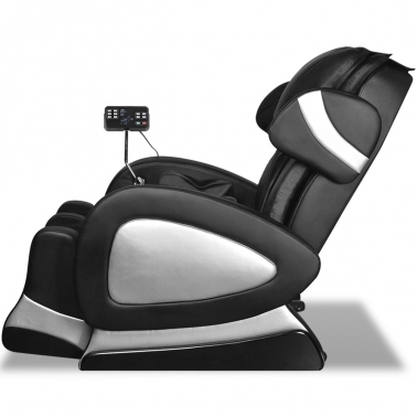 Photo 3 — fauteuil massant inclinable en cuir noir