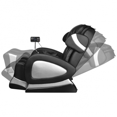 Photo 4 — fauteuil massant inclinable en cuir noir