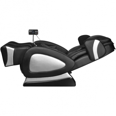 Photo 5 — fauteuil massant inclinable en cuir noir