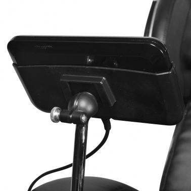Photo 6 — fauteuil massant inclinable en cuir noir