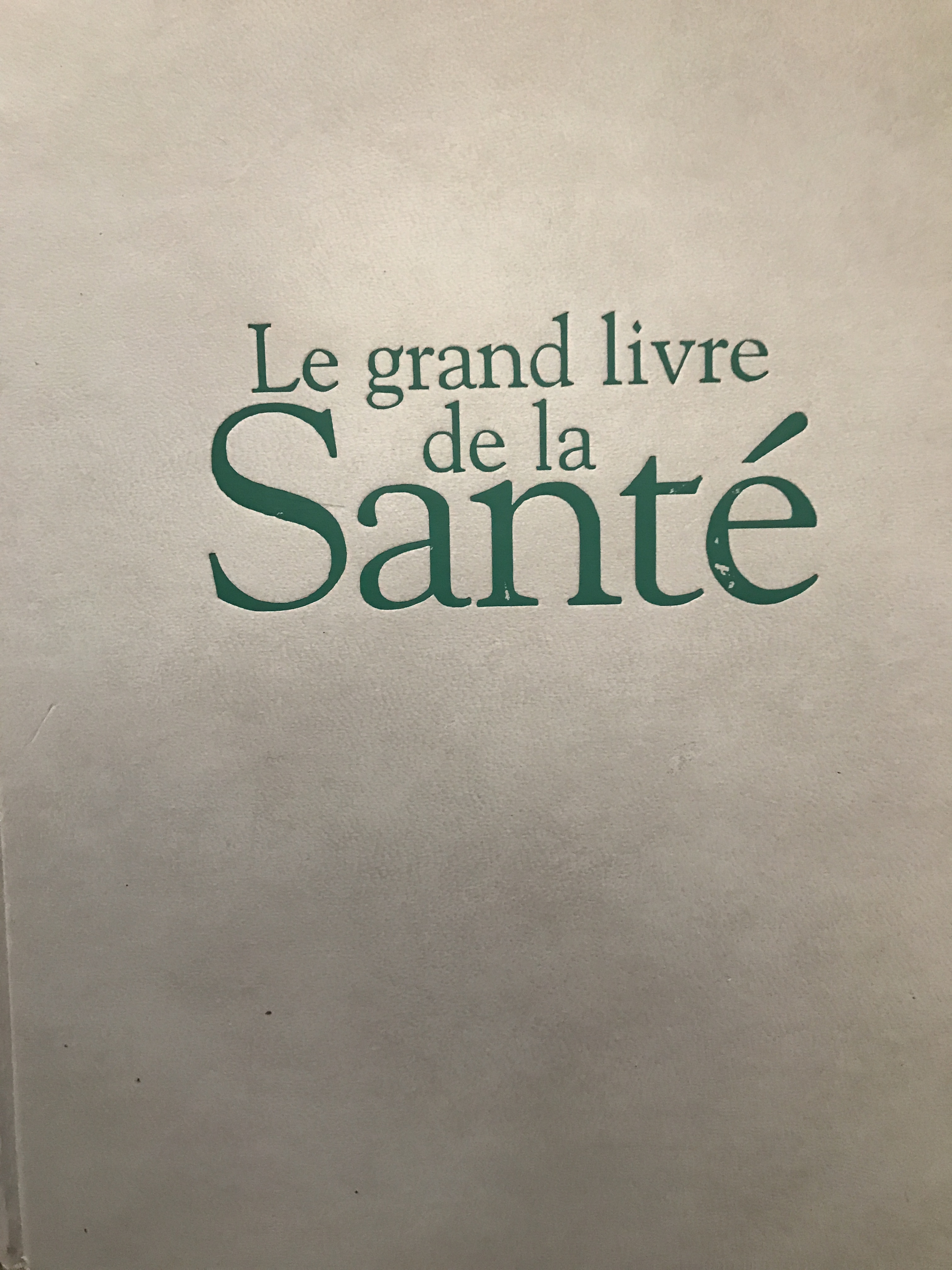 livre le grand livre de la santé