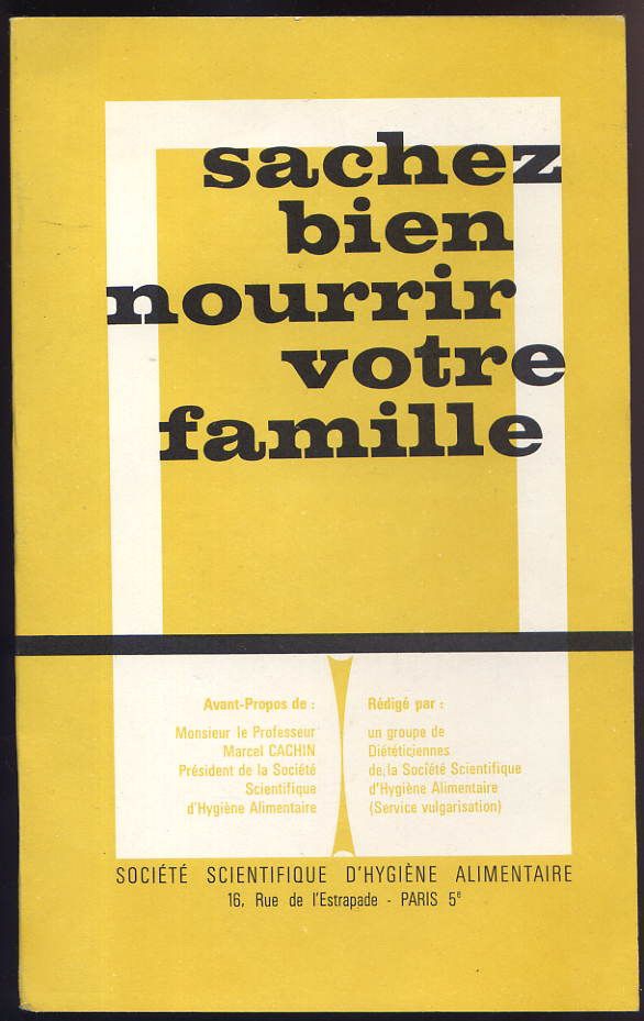 livre sachez bien nourrir votre famille
