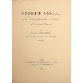 livre principe unique de la philosophie de la science d'extrême orient