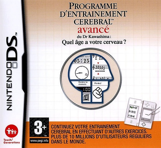 jeu quel age à votre cerveau dr kawashima