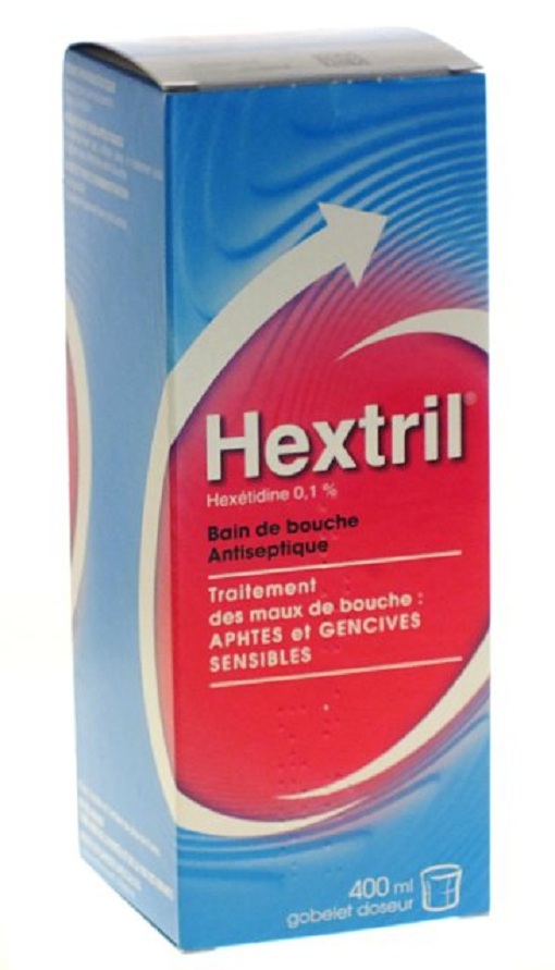 bain de bouche hextril antiseptique 400 ml 