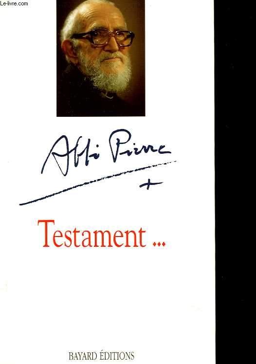 livre testament abbe pierre