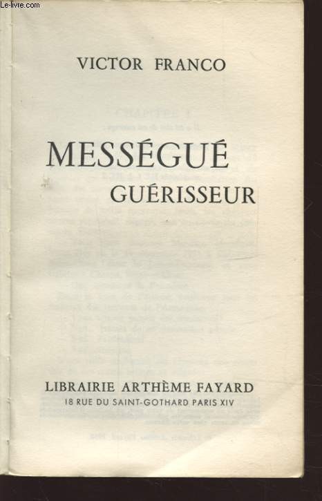 livre victor franco mességué m'a dit son secret 