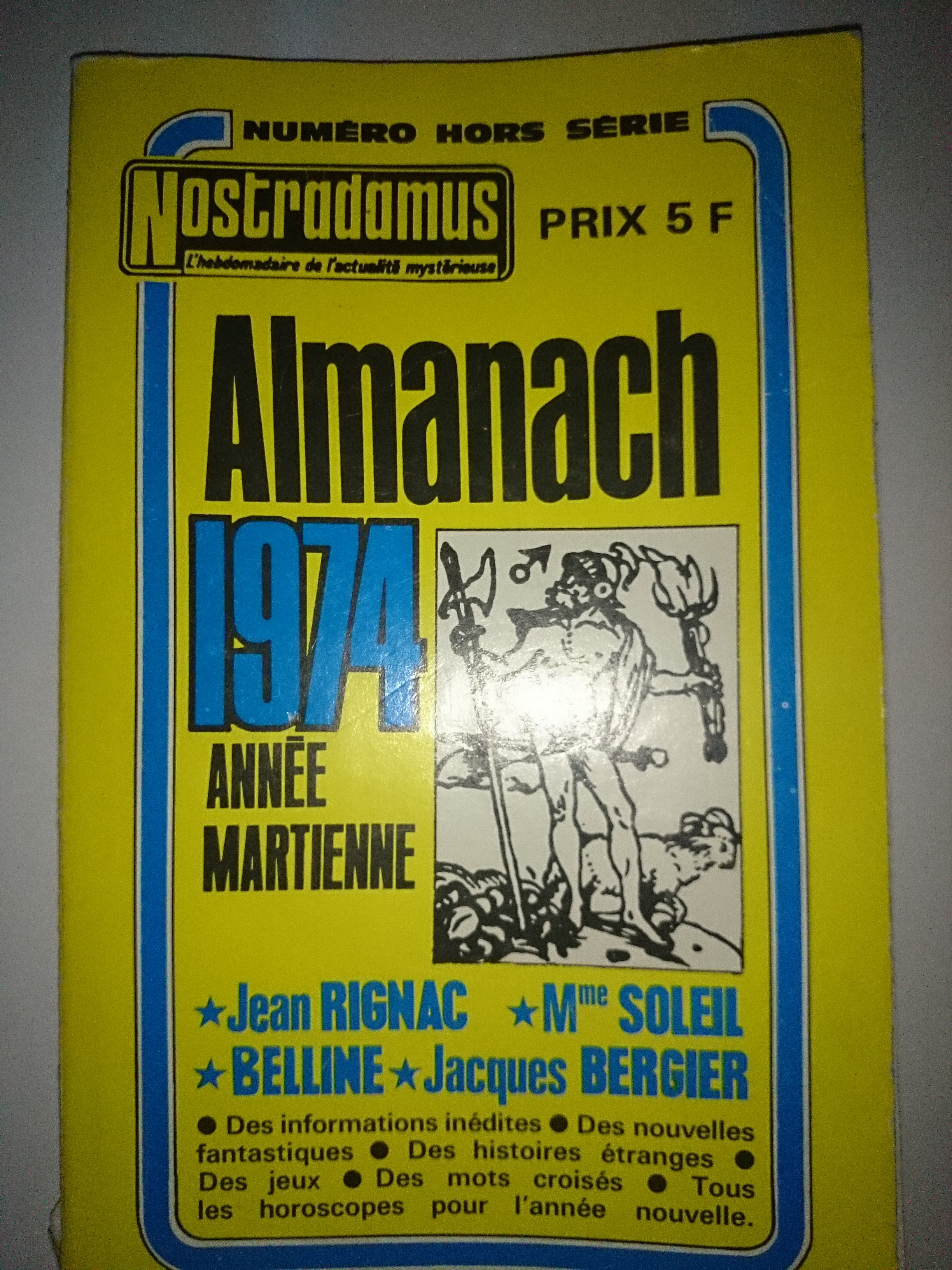 livre almanach 1974