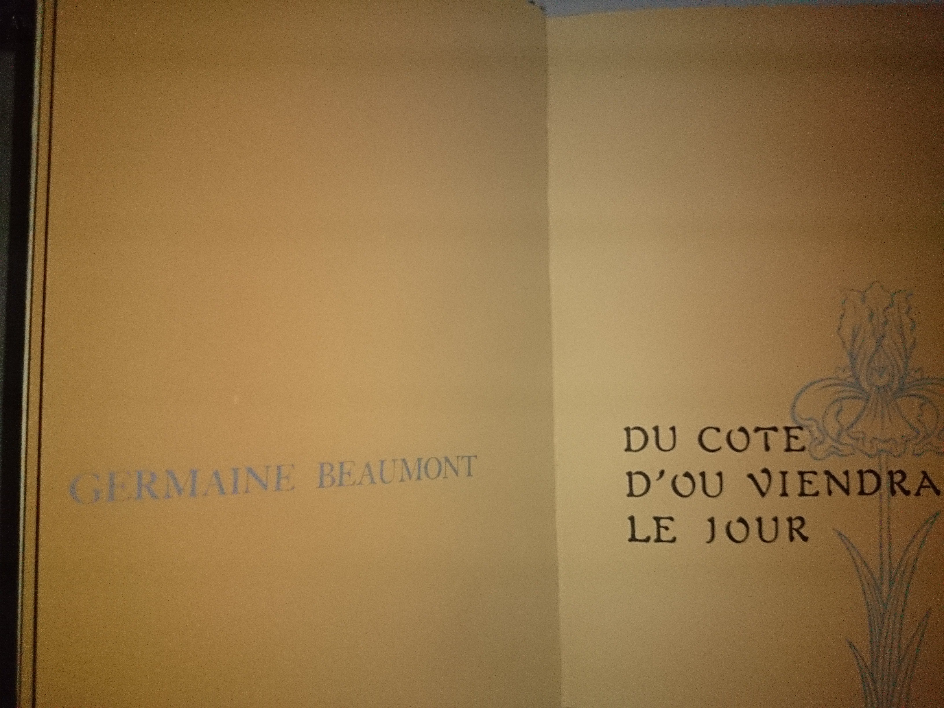 livre du côté d'où viendra le jour