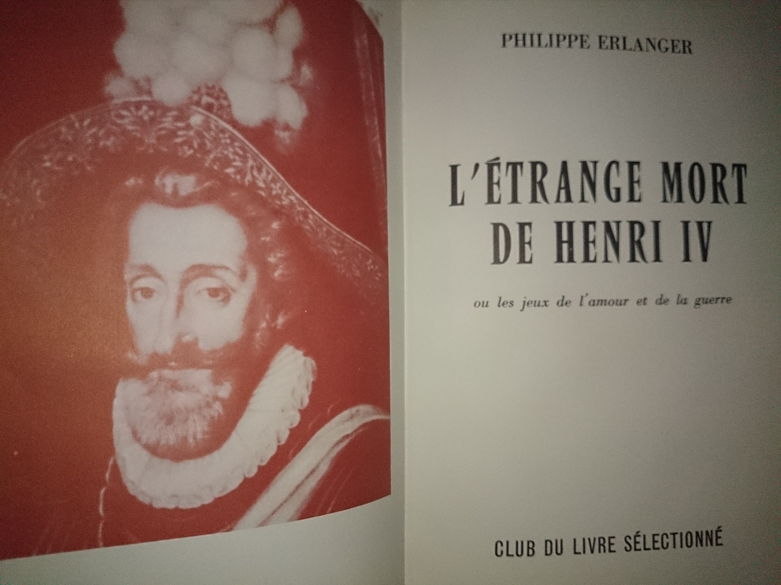 livre l'étrange mort de henri IV