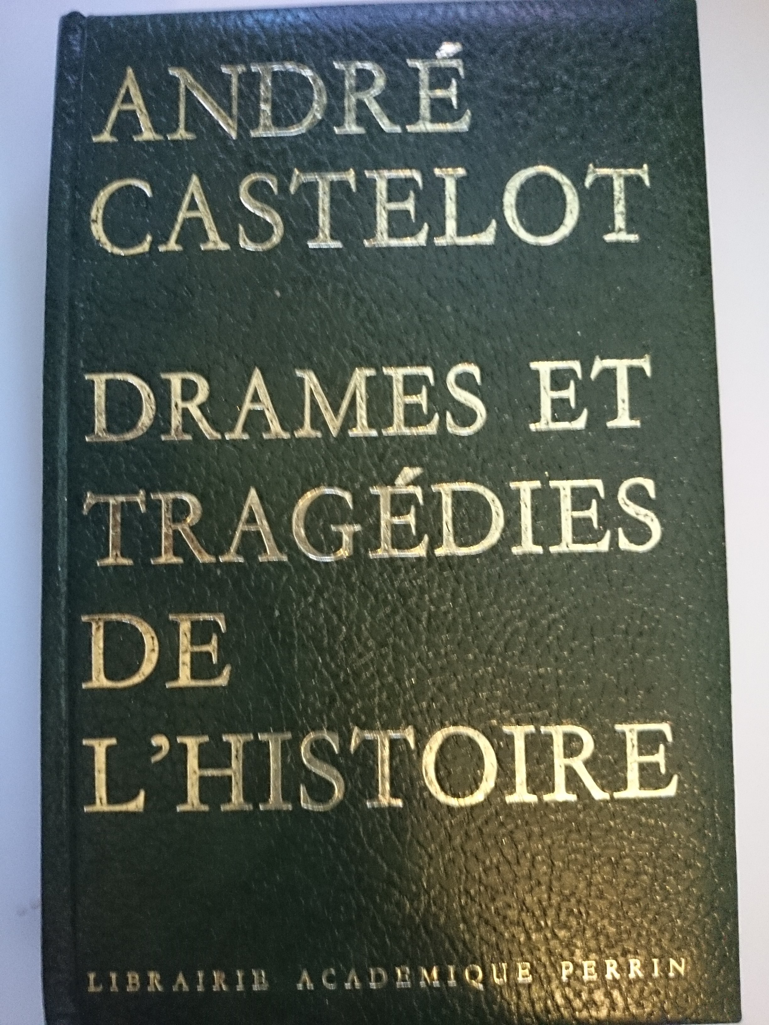 livre drames et tragédies de l'histoire
