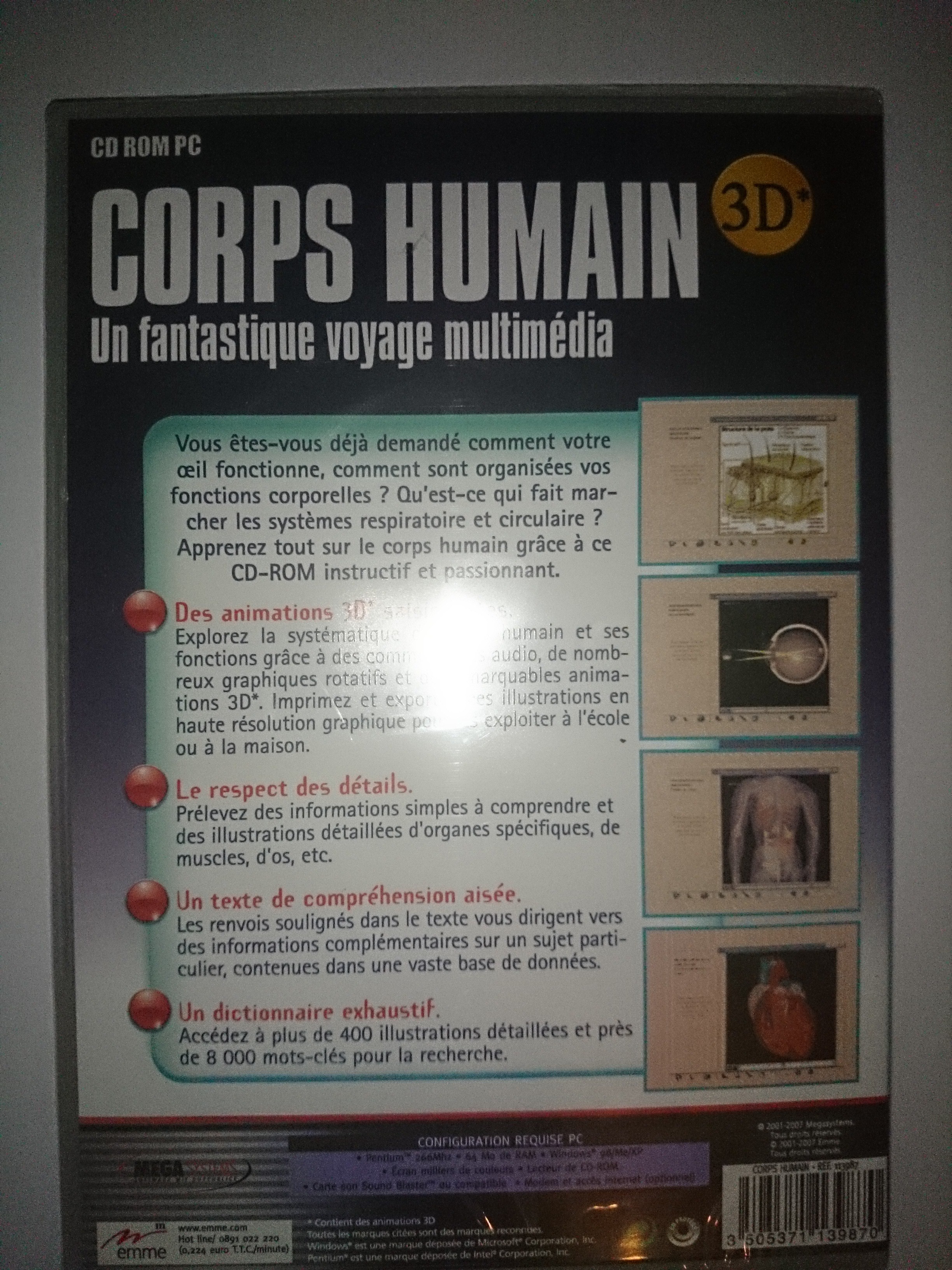 corps humain l'encyclopédie 3D