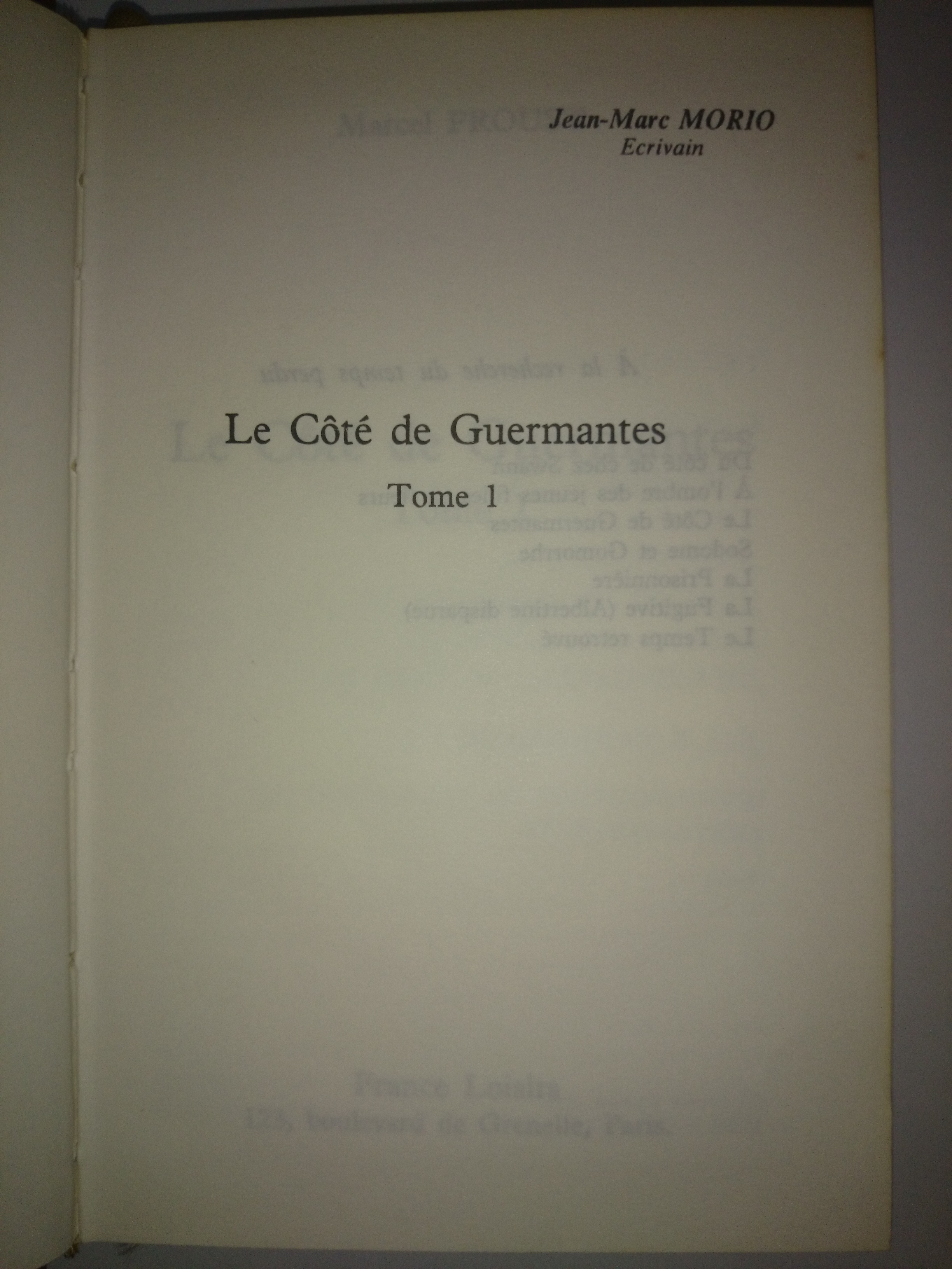 livre le côté de guermantes